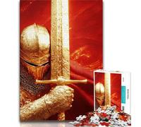 Puzzle 1000 pièces pour Adolescents Fantasy Knight, Jeu Stimulant et Familial avec des pièces entièrement emboîtables de Formes aléatoires (75x50cm)