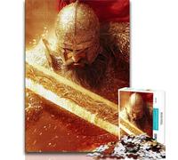 Puzzle 1000 pièces pour Adolescents Fantasy Knight, Jeux éducatifs, décoration d'intérieur, Cadeau d'anniversaire, Art Mural (75x50cm)