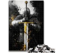 Puzzle 1000 pièces pour Adolescents, Fantasy Knight, Puzzles pour Adultes, Jouets éducatifs, Jeux familiaux, Cadeaux d'anniversaire Uniques, 50x75cm