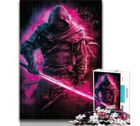 Puzzle 1000 pièces pour Adolescents Fantasy Ninja Warrior Puzzle 1000 pièces pour Adolescents, Interaction Parent-Enfant pour Les 14 Ans et Plus 26x38cm