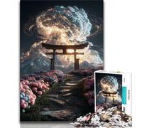 Puzzle 1000 pièces pour Adolescents, Fantasy Torii Gate, défi d'intelligence cérébrale, Jouets addictifs, Cadeau d'anniversaire, décoration Murale 38x26cm