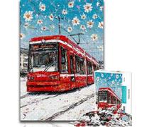 Puzzle 1000 pièces pour Adolescents Fantasy Train Puzzle 1000 pièces pour Adultes et Adolescents Relax Games est Un pour Toute la Famille 26x38cm