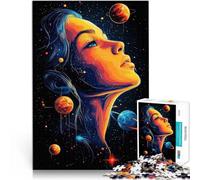 Puzzle 1000 pièces pour Adolescents Femme Cosmique Jouets Jeux éducatifs Soulagement du Stress Idées Cadeaux 52x38cm