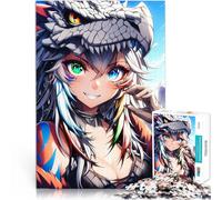 Puzzle 1000 pièces pour Adolescents Fille animée Dino Entraînez Votre Cerveau et Vos Mains Collection d'artistes, Beaux-Arts 75x50cm