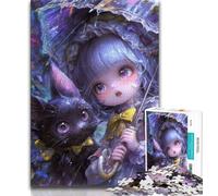 Puzzle 1000 pièces pour Adolescents Fille animée Magicien pour Adultes 1000 pièces Jeu Familial Anti-Stress défi Difficile Superbes Cadeaux et Jouets (26x38cm)