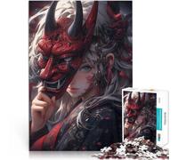 Puzzle 1000 pièces pour Adolescents Fille assassine d'anime Réduction du Stress intéressante décoration Murale 38x26cm