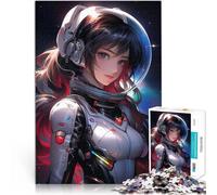 Puzzle 1000 pièces pour Adolescents Fille Astronaute Galactique Jouet éducatif intellectuel décompressant Œuvre d'art 75x50cm