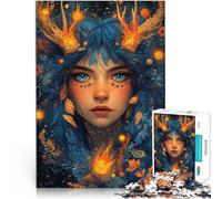 Puzzle 1000 pièces pour Adolescents Fille cerf Difficile à réaliser mais Amusant et Humoristique Idées Cadeaux 75x50cm