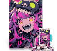 Puzzle 1000 pièces pour Adolescents Fille d'anime avec des Crocs pour Le Jeu éducatif Challenge Toy Une œuvre d'art 38x26cm