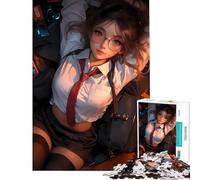 Puzzle 1000 pièces pour Adolescents Fille d'anime en Uniforme Scolaire Jeu Stimulant l'intelligence et la réflexion Jouet addictif et Relaxant Décoration Murale Idée Cadeau (Dimensions 75x50cm)