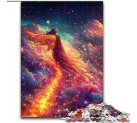 Puzzle 1000 pièces pour Adolescents Fille de feu avec Ailes, Anti-Stress, défi Difficile, Cadeaux du Père Noël Secret pour Les 14 Ans et Plus (Taille 26x38cm)