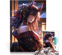 Puzzle 1000 pièces pour Adolescents Fille samouraï démoniaque Réduction du Stress intéressante Une œuvre d'art 52x38cm