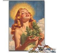 Puzzle 1000 pièces pour Adolescents, Fille Souriante, à partir de 14 Ans, pour des soirées Jeux en Famille, Collection d'artistes, Beaux-Arts (Taille 50x75cm)