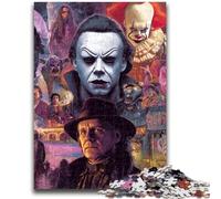 Puzzle 1000 pièces pour Adolescents, Films d'horreur, Jeu de Quiz, activités Amusantes à la Maison, Cadeau d'anniversaire, Cadeau de Voyage, 50x75cm