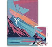 Puzzle 1000 pièces pour Adolescents Fjord Dreams - Jeu de Puzzle Unique et Stimulant - Découpe de précision - Jouet éducatif - Dimensions : 50x75cm