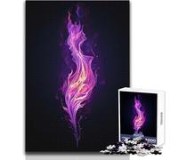 Puzzle 1000 pièces pour Adolescents, Flamme Violette, apaisant et Relaxant, idéal pour se détendre à l'intérieur Découpe de précision avancée Dimensions:38x52cm