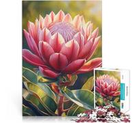 Puzzle 1000 pièces pour Adolescents Fleur de Protea Royale pour Le Jeu éducatif Challenge Toy Œuvre d'art 38x26cm