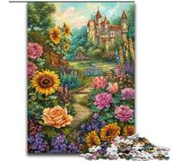 Puzzle 1000 pièces pour Adolescents Fleurs Tournesol, Convient aux 14 Ans et Plus Décoration d'intérieur Offrez des Cadeaux pour Toute la Famille (Taille 26x38cm)