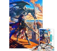 Puzzle 1000 pièces pour Adolescents Florence gardienne ailée Aide à stimuler Le Cerveau Cadeau d'anniversaire Jouet décoration Murale Convient aux Personnes de 14 Ans et Plus (38x26cm)