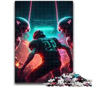 Puzzle 1000 pièces pour Adolescents, Football Lumineux, pour Les 14 Ans et Plus, Jeu de Quiz Amusant à la Maison, Cadeau d'anniversaire, Cadeau de Voyage 26x38cm