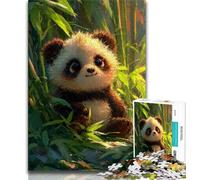 Puzzle 1000 pièces pour Adolescents Forêt de bambous Panda Puzzles Adultes, Apprentissage éducatif est idéal comme Cadeau pour Toute la Famille (Taille 38x26cm)