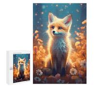 Puzzle 1000 pièces pour adolescents Fox Adorable Puzzle Jeux familiaux Assemblage de motifs Anniversaire et Noël 1000 pièces