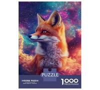 Puzzle 1000 Pièces pour Adolescents Fox in Cosmos -1 Puzzle pour Adultes Jeu Manuel Défi Difficile Et Stimulant 70x50cm/1000pcs