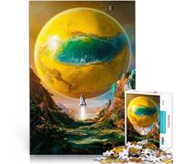 Puzzle 1000 pièces pour Adolescents Fusée vers Une planète Jouets éducatifs d'apprentissage Cadeau pour Les Anniversaires 52x38cm