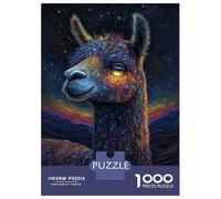Puzzle 1000 Pièces pour Adolescents Galactic Llama Puzzles pour Adultes - Jeu Manuel - Assemblage De Motifs - Cadeau d'anniversaire Unique 52x38cm/1000pcs