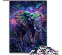 Puzzle 1000 pièces pour Adolescents Galaxy Elephant, Jeu Stimulant et Familial avec des pièces de Formes aléatoires entièrement emboîtables (Taille 50x75cm)