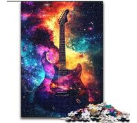 Puzzle 1000 pièces pour Adolescents Galaxy Guitar, idéal comme Cadeau éducatif pour Toute la Famille (Taille 26x38cm)