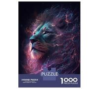 Puzzle 1000 Pièces pour Adolescents Galaxy Lion Animal Casse-têtes pour Adolescents Analyse Et Logique Entraînez Votre Cerveau Et Votre Dextérité Jeu De Défi Unique 52x38cm/1000pcs