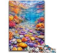 Puzzle 1000 pièces pour Adolescents, Galets colorés, Jeu Stimulant et éducatif en Famille pour Anniversaire et Noël, 26x38cm