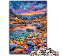 Puzzle 1000 pièces pour Adolescents Galets colorés pour Les 14 Ans et Plus Défi éducatif Activités Amusantes à la Maison, Cadeaux d'anniversaire, Cadeaux de Voyage 50x75cm