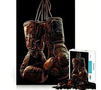 Puzzle 1000 pièces pour Adolescents,Gants de Boxe,découpe précise,Jeu d'exercice cérébral,détente et Divertissement pour Un Anniversaire (38x26cm)