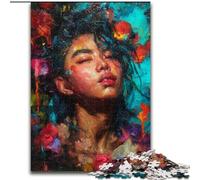 Puzzle 1000 pièces pour Adolescents : Garçon mystérieux, Jeu Stimulant et Jeu Familial avec pièces entièrement emboîtables de Formes aléatoires 50x75cm
