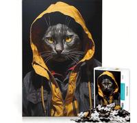 Puzzle 1000 pièces pour Adolescents Ghetto Cat, Jeux éducatifs, Course de Vitesse Manuelle, Collection d'artistes, Beaux-Arts 38x52cm