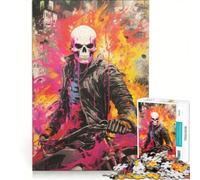 Puzzle 1000 pièces pour Adolescents Ghost Rider, Jeu de réflexion, décoration Parfaite, Chaque pièce est Unique 50x75cm