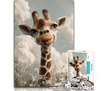 Puzzle 1000 pièces pour Adolescents Girafe Fantastique 1000 pièces pour Adolescents, idéal comme Cadeau pour Toute la Famille Convient aux Enfants de 14 Ans et Plus (Taille 75x50cm)