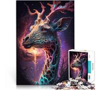 Puzzle 1000 pièces pour Adolescents Girafe Fantastique Jouets éducatifs d'apprentissage Car C'est Un pour Toute la Famille 52x38cm