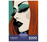 Puzzle 1000 Pièces pour Adolescents Glamorous Woman Art Print Casse-têtes pour Adolescents Analyse Et Logique Interaction Parent-Enfant Jeu Stimulant Jouets 52x38cm/1000pcs