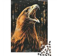 Puzzle 1000 Pièces pour Adolescents Golden Eagle Art Print Les Puzzles pour Adolescents Améliorent La Mémoire - Cadeau d'anniversaire, De Noël 38x26cm/1000pcs