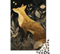 Puzzle 1000 Pièces pour Adolescents Golden Fox Illustration Puzzle Adulte Jeu Familial Difficile Difficile Cadeau d'anniversaire Unique 70x50cm/1000pcs