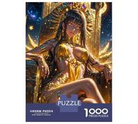 Puzzle 1000 Pièces pour Adolescents Golden Goddess Throne Puzzles pour Adolescents, Casse-tête, Jeu D'assemblage De Motifs, Cadeau d'anniversaire Unique 38x26cm/1000pcs