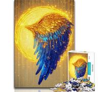 Puzzle 1000 pièces pour Adolescents Golden Phoenix, Jeu Familial Anti-Stress, défi Difficile, renforce l'amour Entre Couples (75x50cm)