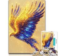 Puzzle 1000 pièces pour Adolescents Golden Phoenix, Puzzle 1000 pièces pour Adolescents, Anti-Stress, Vacances à la Maison, Cadeau Amusant 26x38cm
