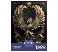 Puzzle 1000 Pièces pour Adolescents Golden Phoenix Queen Art Puzzles pour Adolescents, Casse-tête, Jeu D'assemblage De Motifs, Cadeau d'anniversaire Unique 70x50cm/1000pcs