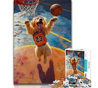 Puzzle 1000 pièces pour Adolescents Golden Retriever Portrait 1000 pièces pour Adultes, Design Dynamique et Unique Expérience de Puzzle relaxante et stimulante (Taille 75x50cm)