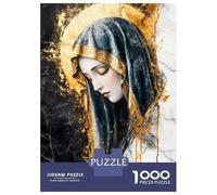 Puzzle 1000 Pièces pour Adolescents Golden Virgin Mary Puzzles pour Adultes, Jouet, Décoration Murale, Art Mural, Idéal comme Cadeau pour Toute La Famille 70x50cm/1000pcs