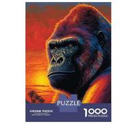 Puzzle 1000 Pièces pour Adolescents Gorilla Art Style 4 Puzzle Adulte Jeu Familial Difficile Difficile Cadeau d'anniversaire Unique 70x50cm/1000pcs